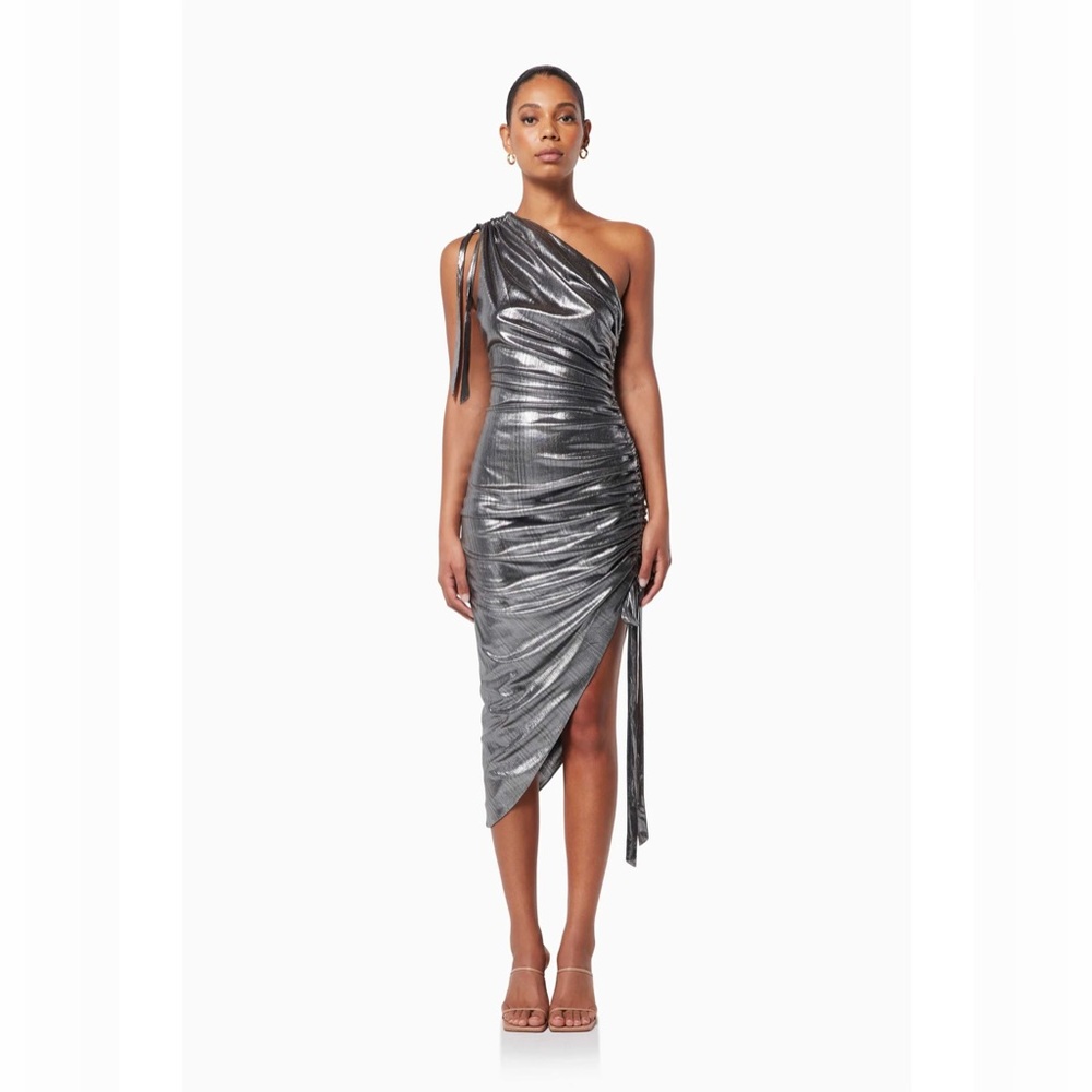 ELLIAT Lourdes metallic thread dress